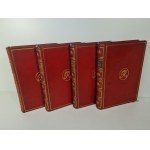 JAHODA ROBERT - 4 BOOKS / CASSETTES FOR PERSONAL DOCUMENTS - FULL MAROQUIN LEATHER WITH MONOGRAM