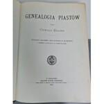 Balzer Oswald GENEALOGY OF THE PIASTS Reprint of the 1895 edition.