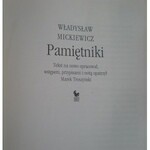 Mickiewicz Władysław PAMIĘTNIKI (Memoirs).
