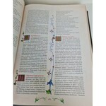 BIBLIA JUBILEUSZOWA zilustrowana miniaturami z Biblii gnieźnieńskiej z roku 1414.