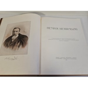LEWANDOWSKI Stanisław - HENRYK SIEMIRADZKI, Wyd.1904r.