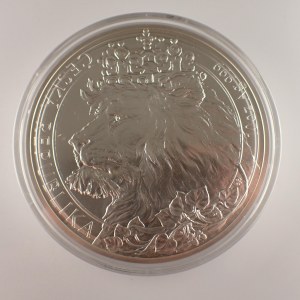 Stříbrná 10 oz investiční mince Český lev 2021, 311.1g, 75 mm, kapsle, Ag 999,