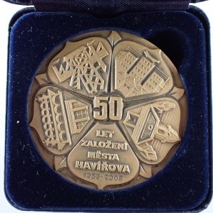 Česká republika / AE med. 2005 - 50 let založení města Havířova, 1955 - 2005, 60 mm, etue , Br...