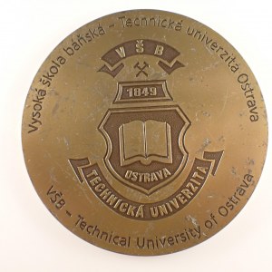 Česká republika / AE med. VŠB - TU Ostrava / Jáchymov 1716, Příbram 1849, Ostrava 1945, bronz...