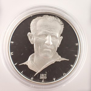 Česká republika / AR med. b.l. Největší osobnosti českého národa, Emil Zátopek, PROOF, Ag 0,999, 40 mm, 29g., kapsle...