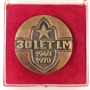 ČSSR / AE med. 30 let LIDOVÝCH MILICÍ 1948 - 1978 / NHKG, bronz, etue ,