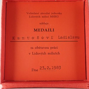 ČSSR / AE med. NHGK Ostrava VZJ-LM / 1948 za obětavou práci, dekret, bronz, etue,