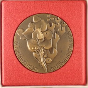 ČSSR / AE med. Za obětavou práci, ústřední údržba NHKG 1963 - 1983, bronz, etue,