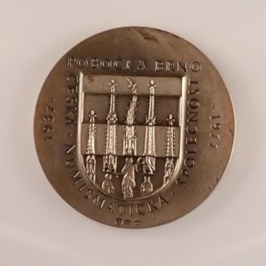 ČNS / AR med. ČNS Brno, 1977 - Moravie, Karel Zeman, Ag 0,900, 41 mm, (22,44 g), puncováná, patinovaná, Ag...
