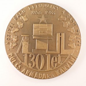 Havíři / AE med. Důl ČSA Karviná, 130 let, 1856 - 1986, nositel řádu republiky a řádu práce ...