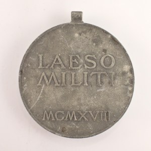 R-U / Medaile za zranění Laeso Militi 1918, Karel I., Zn,