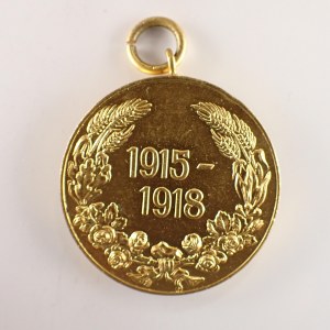 Svět / Bulharsko - Pamětní medaile pro účastníky války 1915 - 1918, krásná,