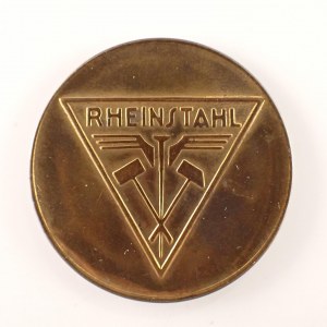 Nouzovka RHEINSTAHL, známka 10 Deutches Reichs, 34 mm, vlas. škr.,