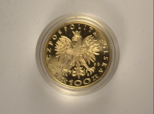 Polsko / 100 Zlotý 1998, 8g, 2500 ks, kapsle, etue, certifikát, Au 900,