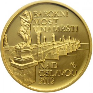 ČR [1993 - ...] / 5000 Kč Barokní most v Náměšti nad Oslavou 2012, cert., etue, Au,