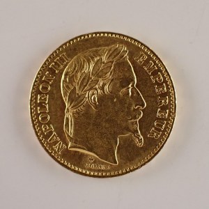 Francie / 20 Francs 1866, Au,
