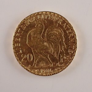 Francie / 20 Francs 1906, Au,
