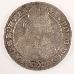 Leopold I. [1657 - 1705] / XV Krejcar 1664 GH Vratislav - Hübner 'R', Ag,