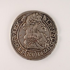 Leopold I. [1657 - 1705] / XV Krejcar 1680 KB, hra, Ag,