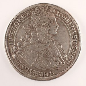 Josef I. [1705 - 1711] / 1 Tolar 1706 Graz 'R', jediný ročník, Ag,