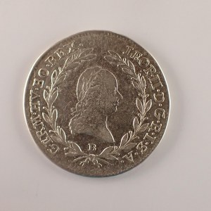 Leopold II. [1790 - 1792] / 20 Krejcar 1791 B, vzácnější , Ag,