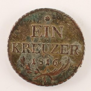 František I. Rakouský [1792 - 1835] / 1 Krejcar A, oxid., Cu,