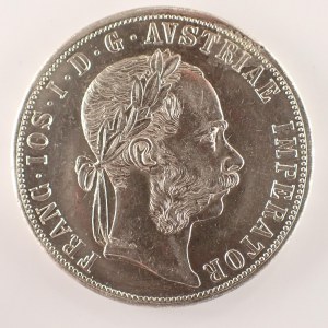 Rakouská konvenční a spolková měna / 2 Zlatník 1879 b.z,, Ag,