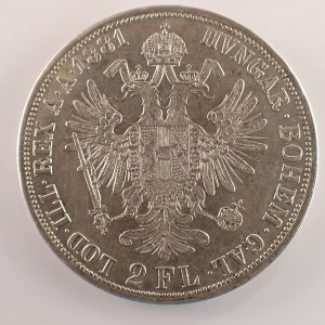 Rakouská konvenční a spolková měna / 2 Zlatník 1881 b.z., Ag,