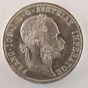 Rakouská konvenční a spolková měna / 2 Zlatník 1890 b.z., dr. rys., Ag,