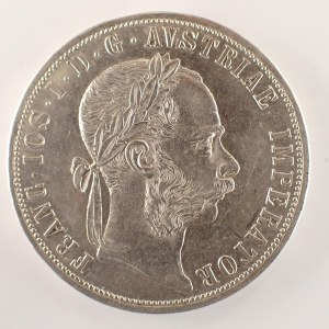 Rakouská konvenční a spolková měna / 2 Zlatník 1891 b.z., dr. hra, Ag,