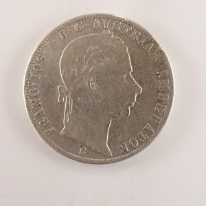 Rakouská konvenční a spolková měna / 1 Zlatník 1859 B, Ag,