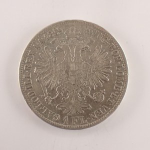 Rakouská konvenční a spolková měna / 1 Zlatník 1859 B, Ag,