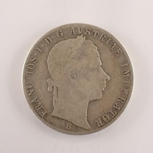 Rakouská konvenční a spolková měna / 1 Zlatník 1861 B, Ag,
