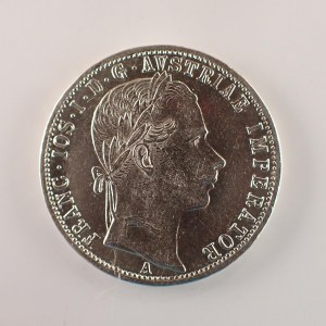 Rakouská konvenční a spolková měna / 1 Zlatník 1862 A, dr. hry, Ag,