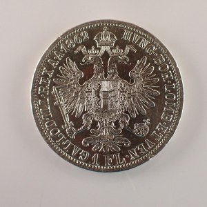 Rakouská konvenční a spolková měna / 1 Zlatník 1862 A, dr. hry, Ag,