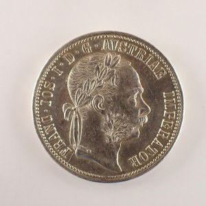 Rakouská konvenční a spolková měna / 1 Zlatník 1875 b.z., Ag,