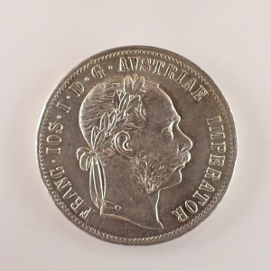 Rakouská konvenční a spolková měna / 1 Zlatník 1877 b.z., Ag,