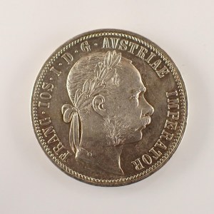 Rakouská konvenční a spolková měna / 1 Zlatník 1881 b.z., Ag,