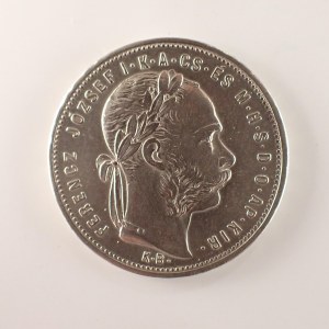 Rakouská konvenční a spolková měna / 1 Zlatník 1881 K.B., Ag,