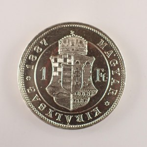 Rakouská konvenční a spolková měna / 1 Zlatník 1887 K.B., vl. škr., Ag,