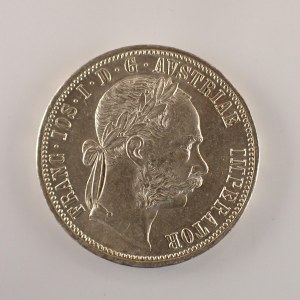 Rakouská konvenční a spolková měna / 1 Zlatník 1888 b.z., dr. rys., Ag,