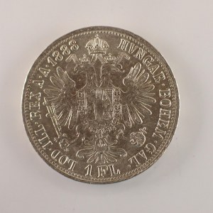 Rakouská konvenční a spolková měna / 1 Zlatník 1888 b.z., dr. rys., Ag,