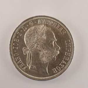 Rakouská konvenční a spolková měna / 1 Zlatník 1889 b.z., dr. rys., Ag,