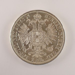 Rakouská konvenční a spolková měna / 1 Zlatník 1891 b.z., dr. hra, Ag,
