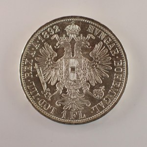 Rakouská konvenční a spolková měna / 1 Zlatník 1892 b.z., Ag,