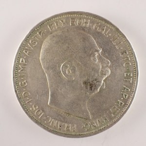 Korunová měna [1892 - 1918] / 5 Koruna 1909 b.z. Schwartz, Ag,