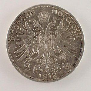 Korunová měna [1892 - 1918] / 2 Koruna 1912 bz, Ag,
