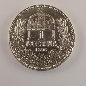Korunová měna [1892 - 1918] / 1 Koruna 1896 K.B., rys., Ag,