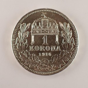 Korunová měna [1892 - 1918] / 1 Koruna 1916 K.B., sbírk., Ag,