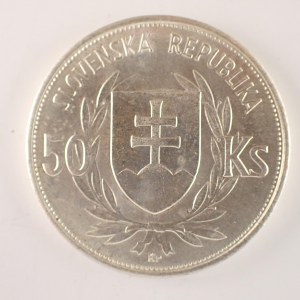 Období 1939-1945 - Slovenský štát / 50 Ks 1944 Tiso, dr. rys., Ag,